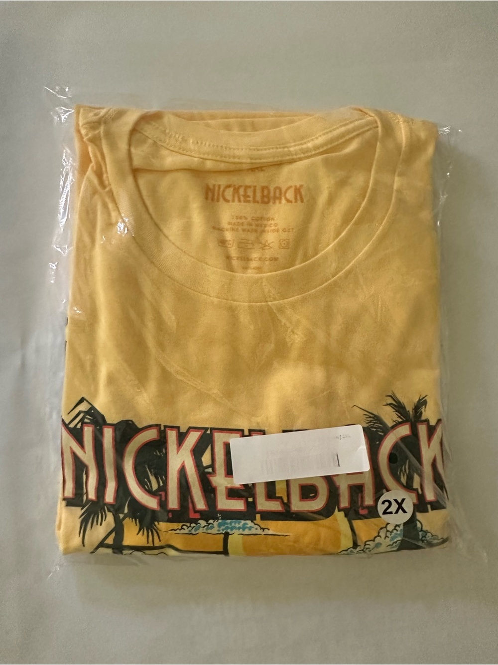 Nickelback Yellow Graphic Short Sleeve Tee